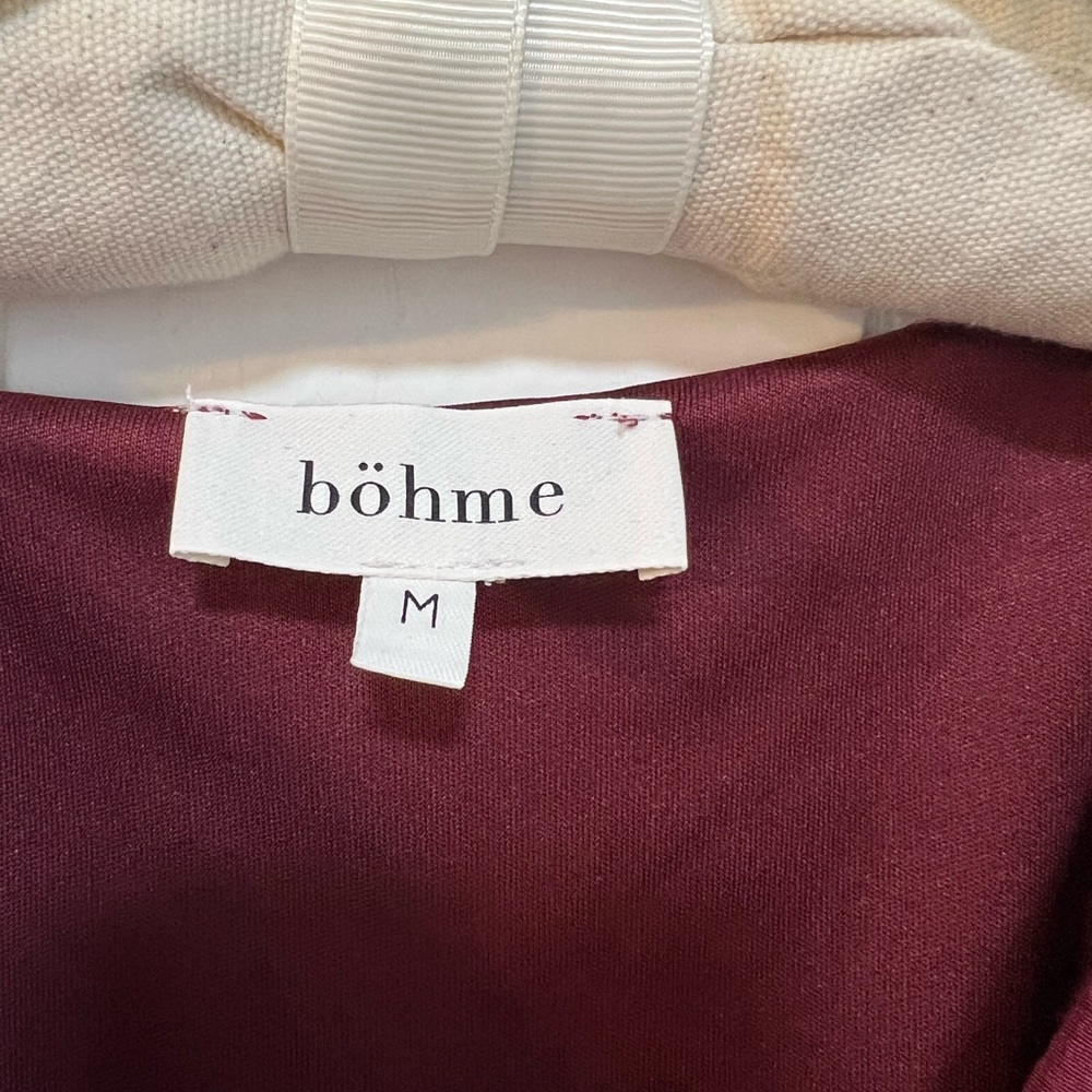 Boheme Elegant Burgundy Maxi Dress - Picture 6 of 7
